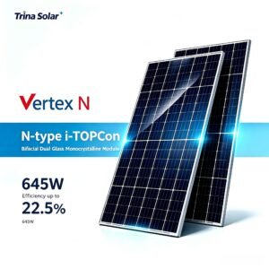 Trina Solar 645w N-type i-TOPCon bifacial dualglass